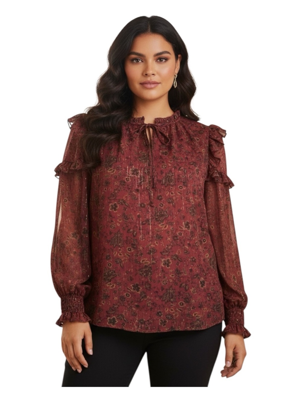 Plus Size, Sugarlips Curve Floral Top, Size 3X